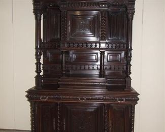 Quality Henri II style buffet barleytwist solid walnut