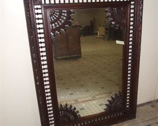 Breton Style carved Mirror 