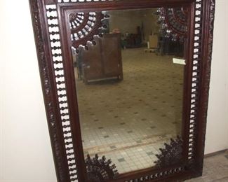 Breton Style carved Mirror 