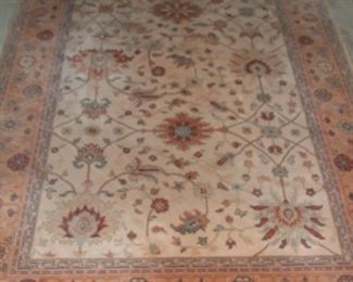 Handmade large peach carpet