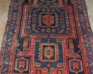 Handmade multicolour rug