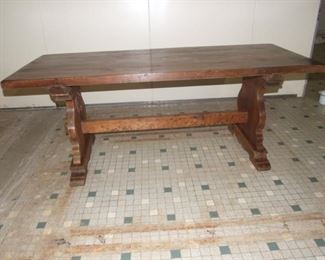 Monastery table solid Alder 
