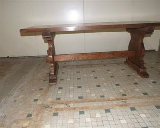 Monastery table solid Alder 