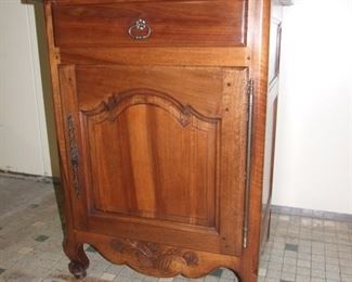 Louis XV style f country confiturier/jelly cupboard sol walnut
