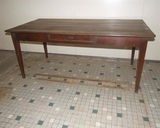 Wide rustic farmhouse table solid oak