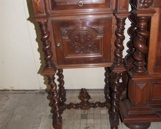Louis XIII style big model pot cupboard solid walnut
