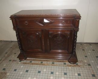 Louis xIII style double barleytwist coiffeuse/dressing chest