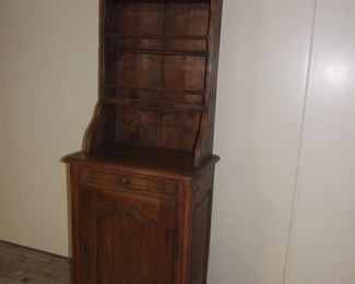 Louis XV style f country confiturier with dresser back oak