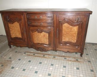 Louis XV style f country sideboard/enfilade oak and ash