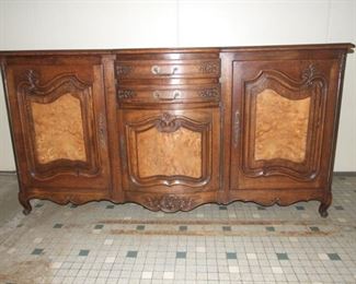 Louis XV style f country sideboard/enfilade oak and ash