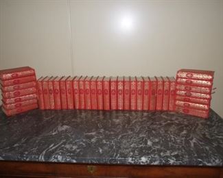 Large Set of Red French Books 