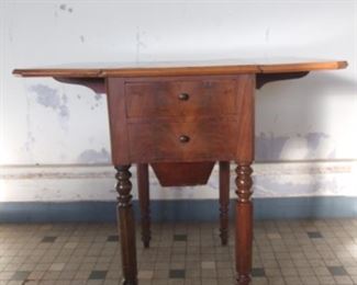 Napoleon III style travailleuse/sewing table mahogany