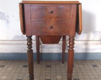 Napoleon III style travailleuse/sewing table mahogany