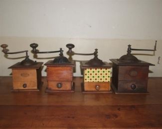 4 beech coffee grinders