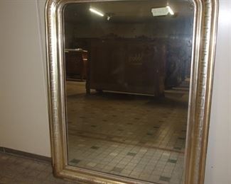 Louis Philippe style guilded mirror