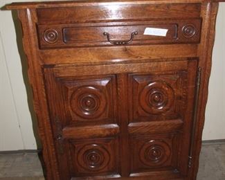 Breton style bullseye confiturier/jelly cupboard oak