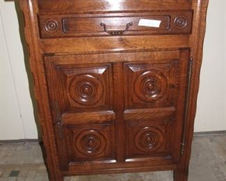 Breton style bullseye confiturier/jelly cupboard oak
