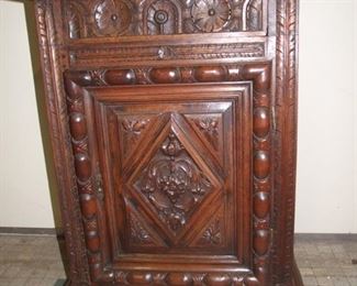 Renaissance style confiturier/jelly cupboard walnut