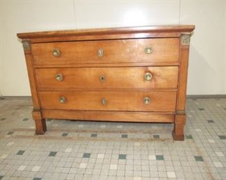 Restauration style commode chest drawers cherry