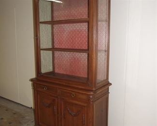 Louis xVI style buffet de corpse vitrine/bookcase walnut