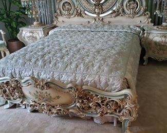 Queen Bed 84" wide.
