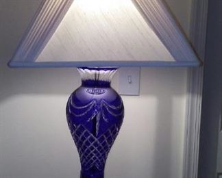 Just added...Cobalt Blue Cut To Clear Lamp