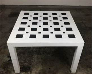 Large Square Painted Coffee Table