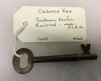 1900s Southern Pacific Railroad 
J.L.H.Co
Caboose Key
Steel