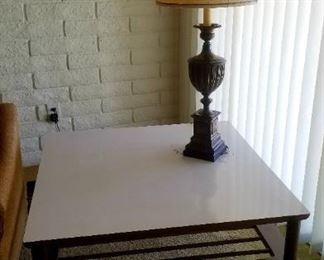 Midcentury lamp table
