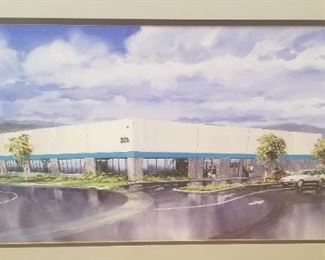 Watercolor of a building