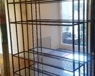 Large metal display shelf