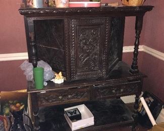 Antique liquor cabinet per owner