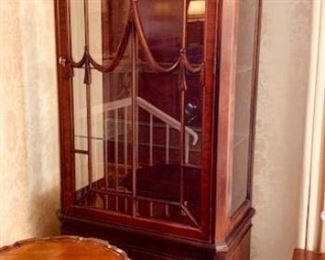 Inlaid Mahogany Curio