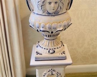 Italian Urn on Pedestal