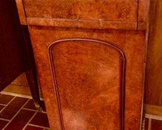 Burled Commode with Marble Top