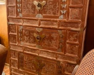 Chinese Cabinet with Butterfly Harddware