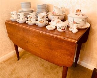 Antique Walnut Dropside Table