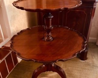 Two Tier Mahogany Table