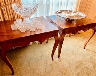 French Burled Occ. Tables Circa 1880