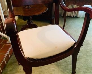 Mahogany Empire Style Antique Chair