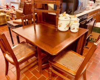 Oak Dropside Table and Chairs