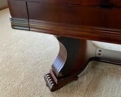 Custom Built Cherry Pool Table 8’ with 1” Slate and Leather Pockets, includes a Custom Built Matching Cherry Cover