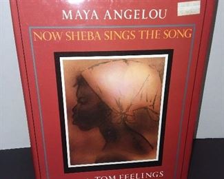 Autographed Book - Maya Angelou & Tom Feelings, Now Sheba Sings The Song - $500