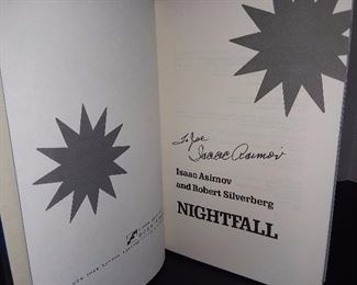 Autographed Book - Isaac Asimov & Robert Silverberg, Nightfall - $400