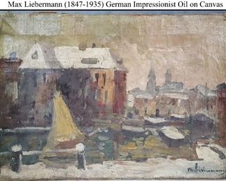 Art Liebermann Max German Impressionist Oil On Canvas