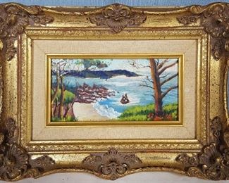 Art Enamel On Copper Landscape