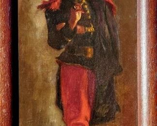 Art Franco Prussian Soldier Oil