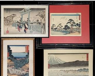 Art Japanese Woodblocks Hiroshige
