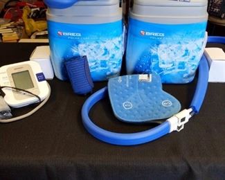 2 Breg Polar Care Kodiak Icing Unit and Blood Pressure Cuff
