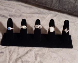 5 Costume Jewelry Rings